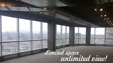 Beautiful loft style officee space cremazie